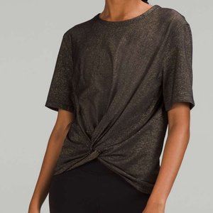 NEW Lululemon Crescent T-Shirt *Spark Black size 12